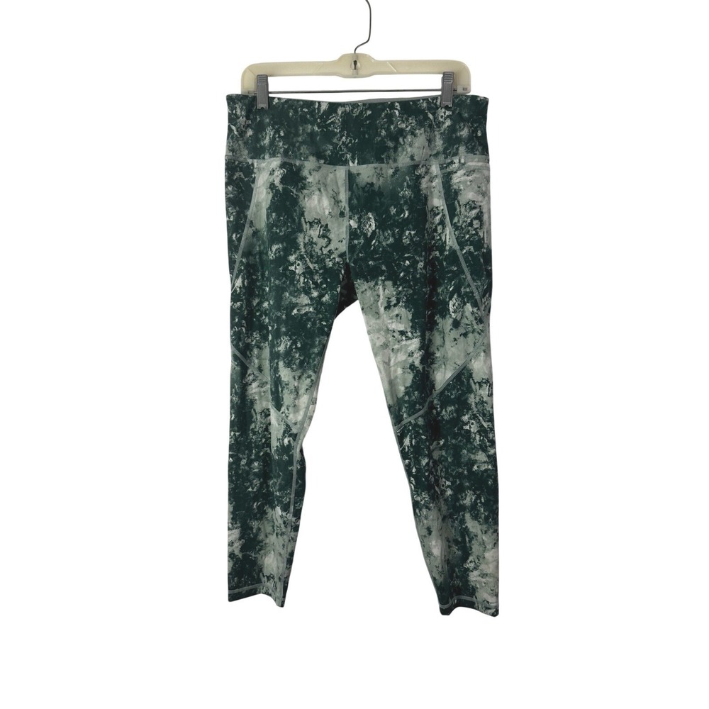 Sweaty Betty Power 7/8 Length Leggings Womens Size XL Marbled Green Multicolor